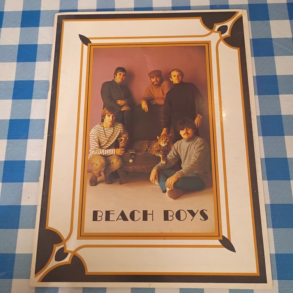 Beach Boys Concert Program 1968 Fold-Out & 2 Paper Inverticubes Capitol Records